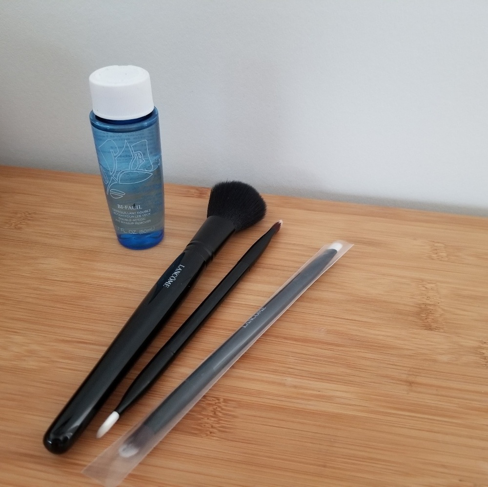 4/ $14 Lancome makeup remover & brushes